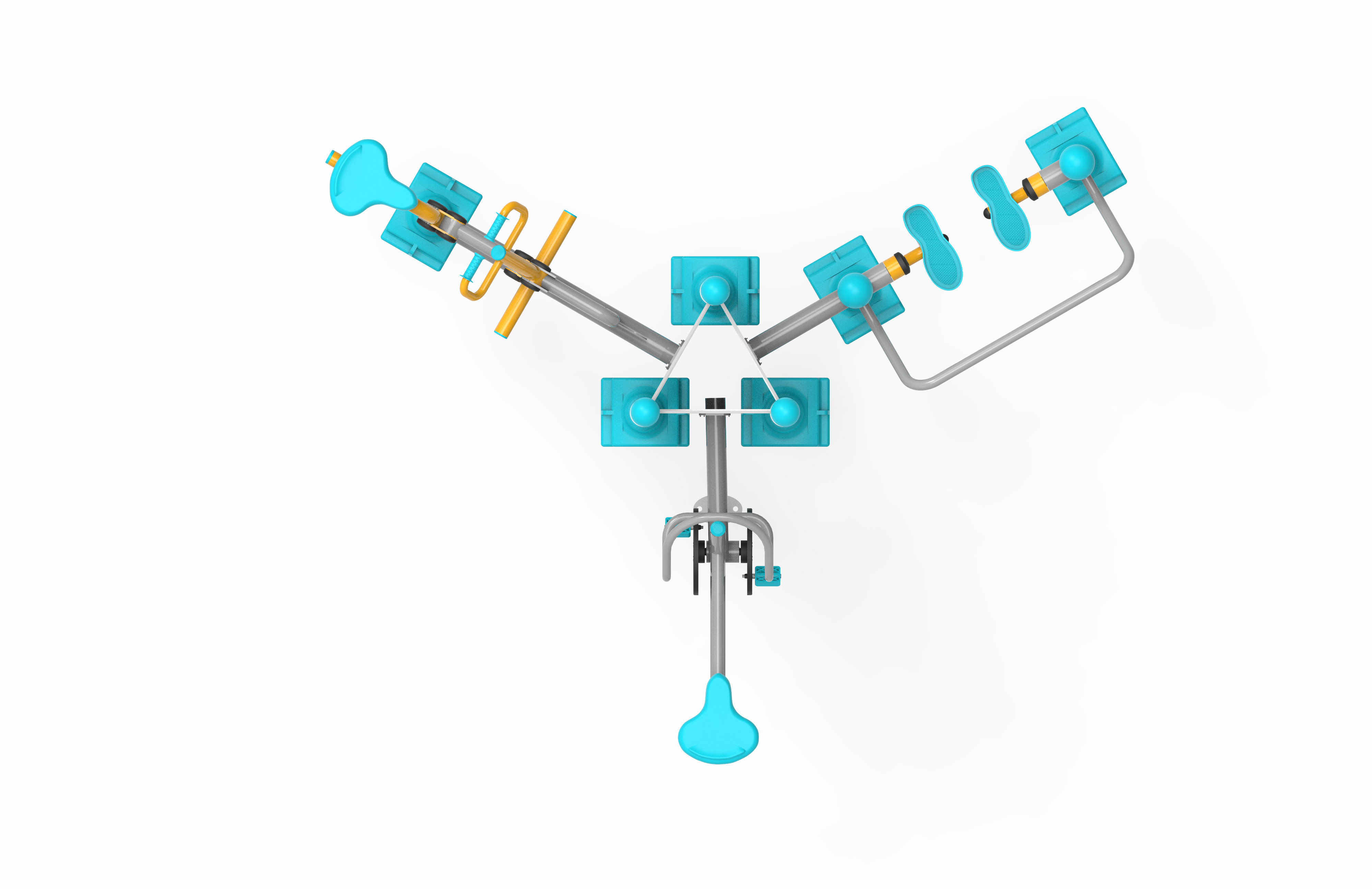 Uzay Yurusu Bisiklet ve Kurek Cekme Aleti PF-303 | Dış Mekan Spor Aletleri | Erse Kent Mobilyaları